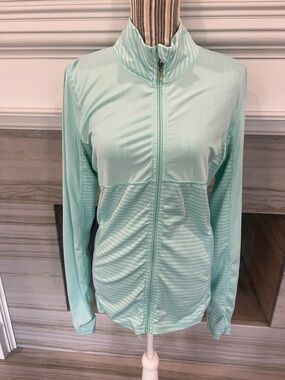 4 piece Light Mint Zip-Up Women's Jacket set